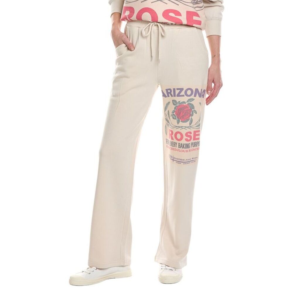 Nu Vintage Womens  Arizona Rose Sweatpant, Beige